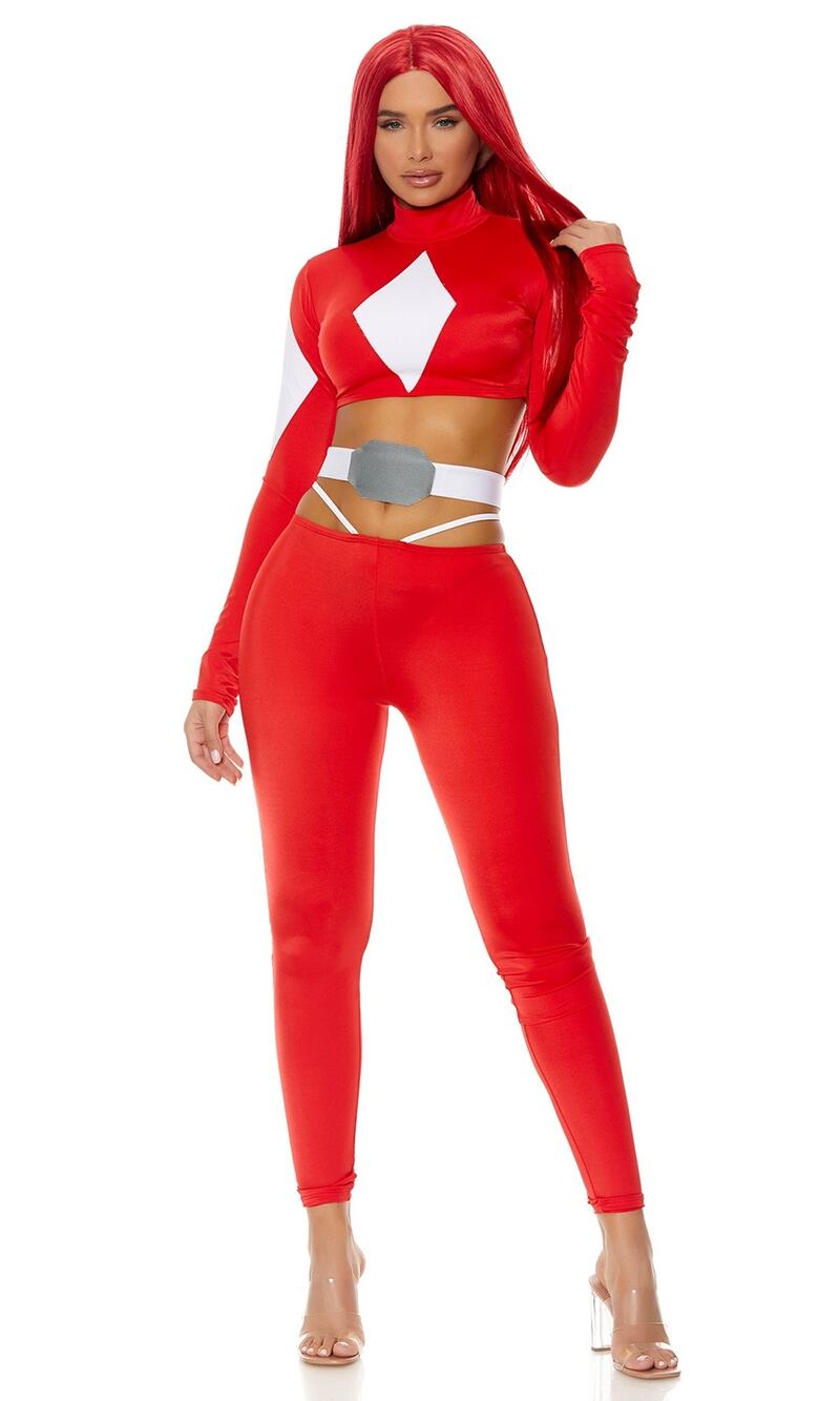 NEW! Forplay Powerful Sexy Superhero Costume With Wig Size S/M, Light Up Glasses